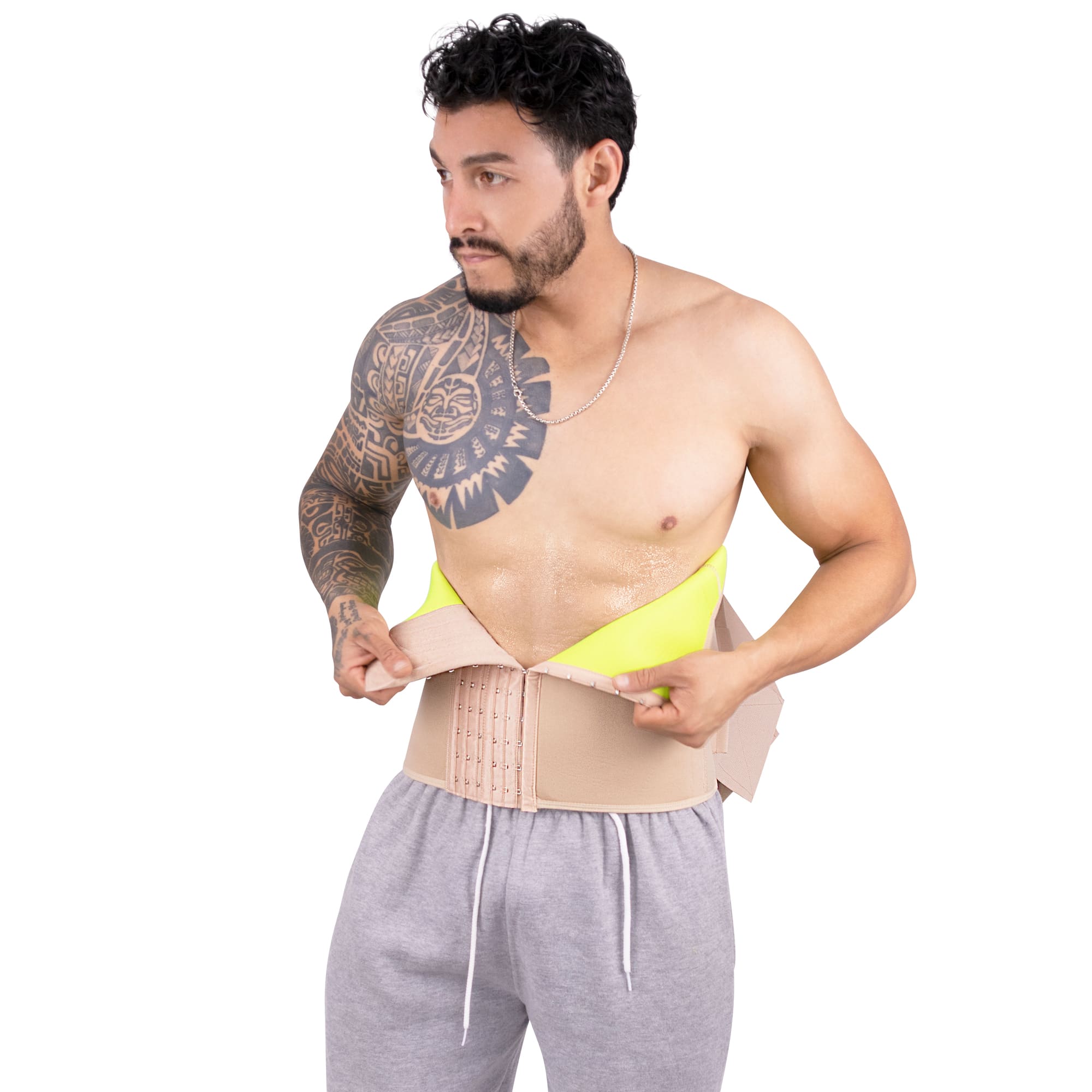 cinturilla sauna hombre 1 beige