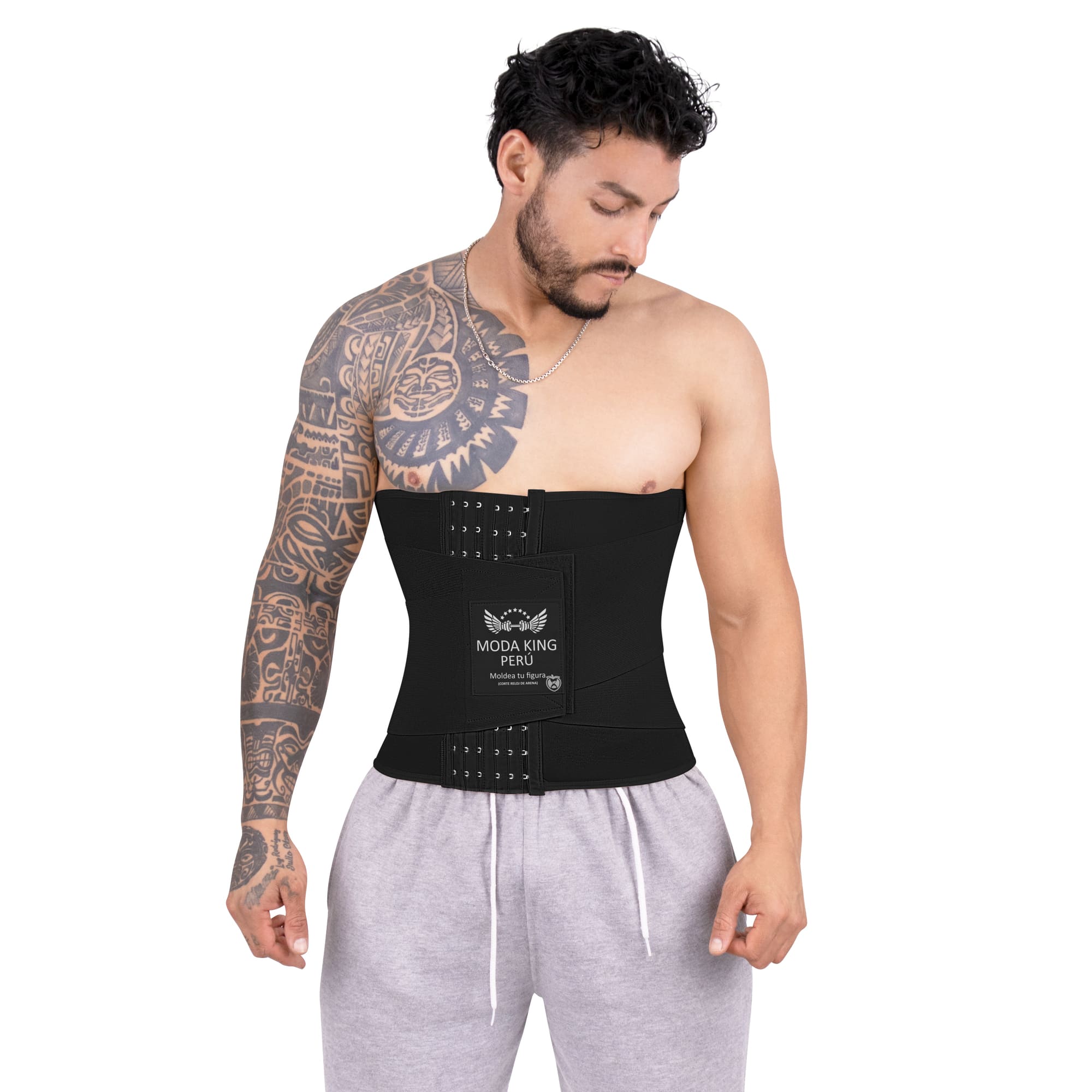 cinturilla sauna hombre 3 negro
