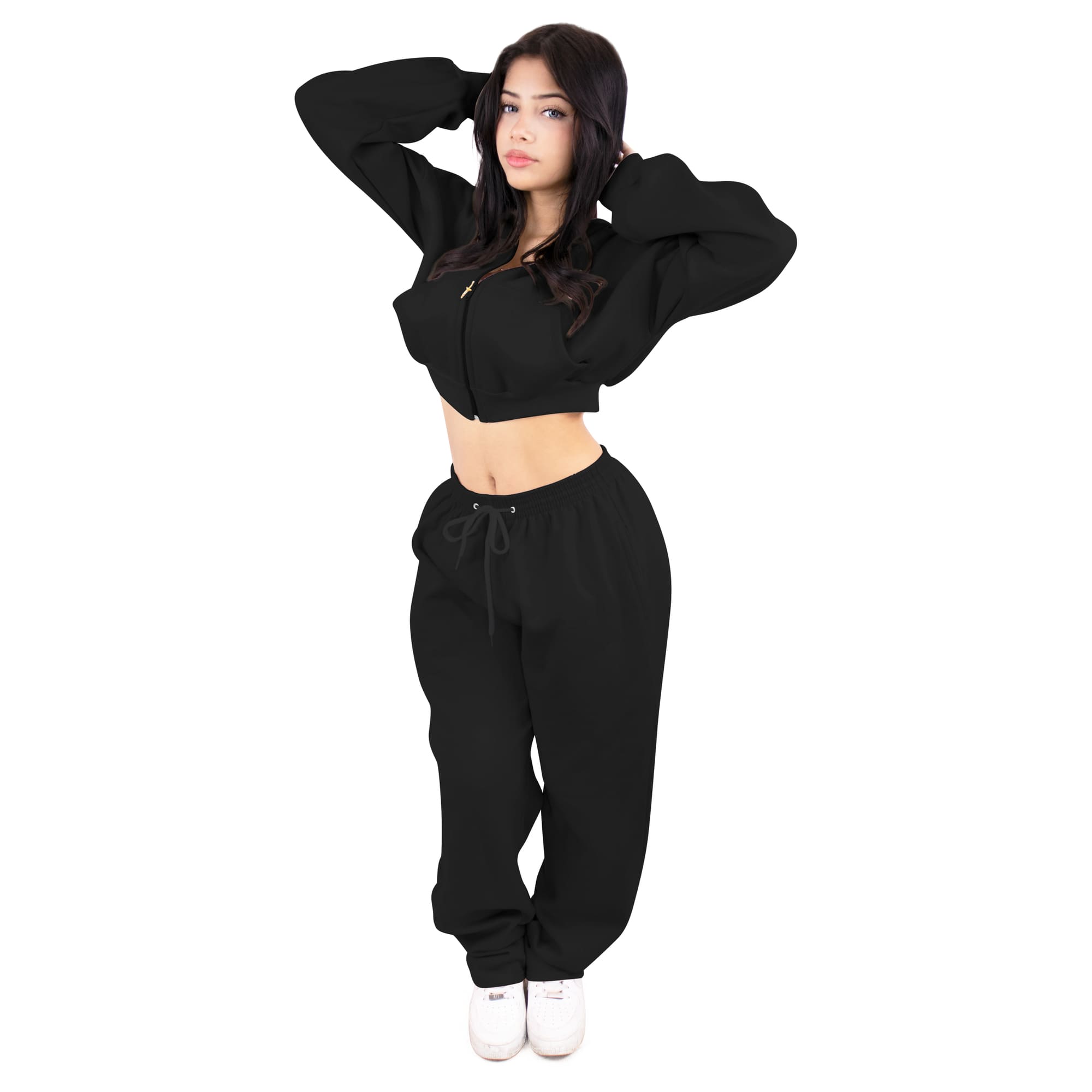 buzo con polera 1 negro