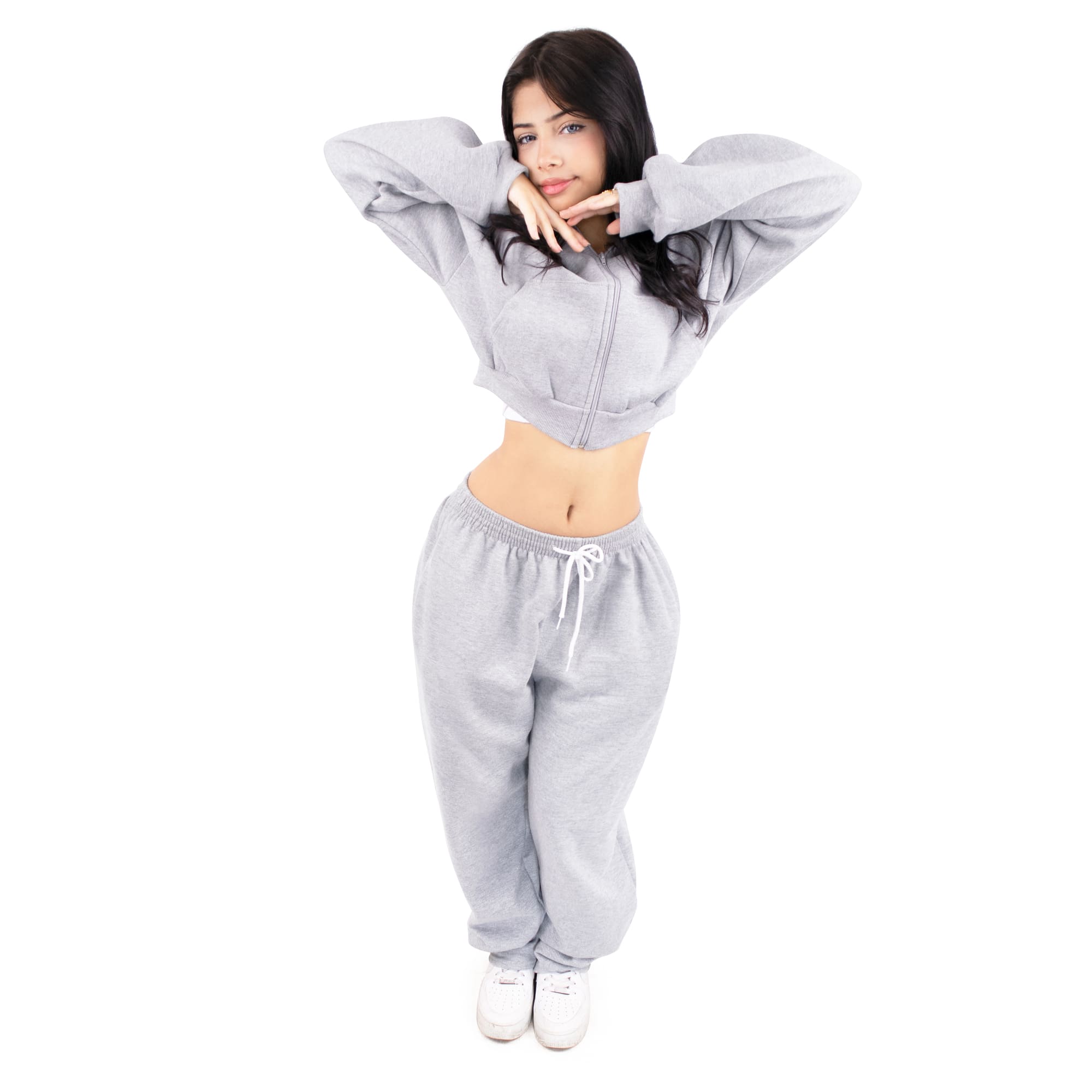 buzo con polera 1 plomo